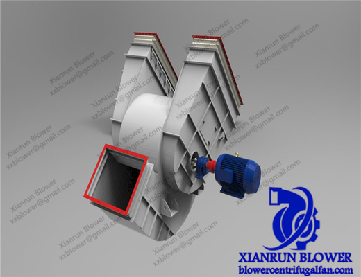 Garantia de baixo nível de ruído centrífuga de 1 ano do fã de ventilação do impulsor industrial