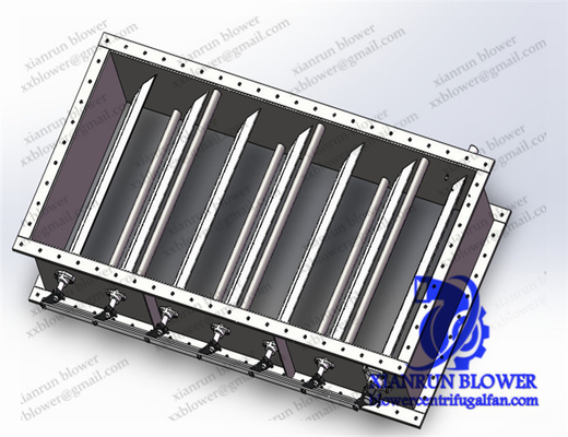 Amortecedor do Soprador de Ar para Ventilador Centrífugo de Alta Pressão Acessórios do Ventilador Centrífugo Roda do Impulsor do Segundo Estágio