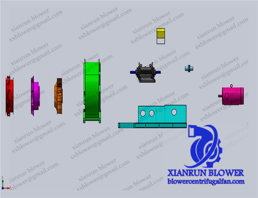 Ventilador Radial Centrífugo Personalizável para Requisitos Industriais Específicos ventilador industrial Ventiladores e Sopradores Inclinados para Trás