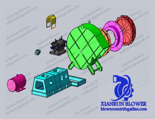 Ventilador Radial Centrífugo Personalizável para Requisitos Industriais Específicos ventilador industrial Ventiladores e Sopradores Inclinados para Trás