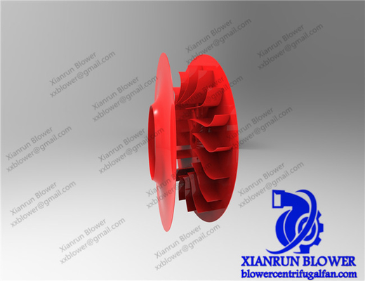 Capa resistente ao desgaste do ventilador centrífugo Impeller Tratamento especial Acessórios do ventilador centrífugo Rodas inclinadas para trás