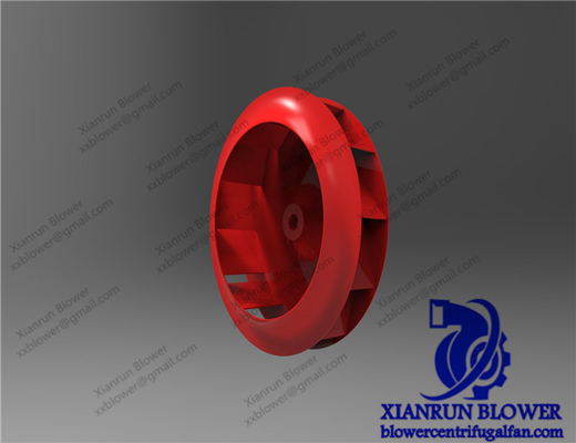 Capa resistente ao desgaste do ventilador centrífugo Impeller Tratamento especial Acessórios do ventilador centrífugo Rodas inclinadas para trás